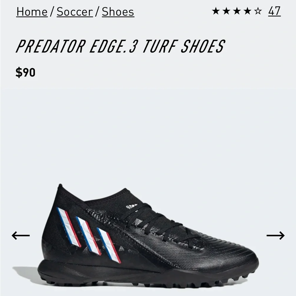 Adidas Predator Edge 3 size M 8.5 or W 9.5 - Picture 5 of 5